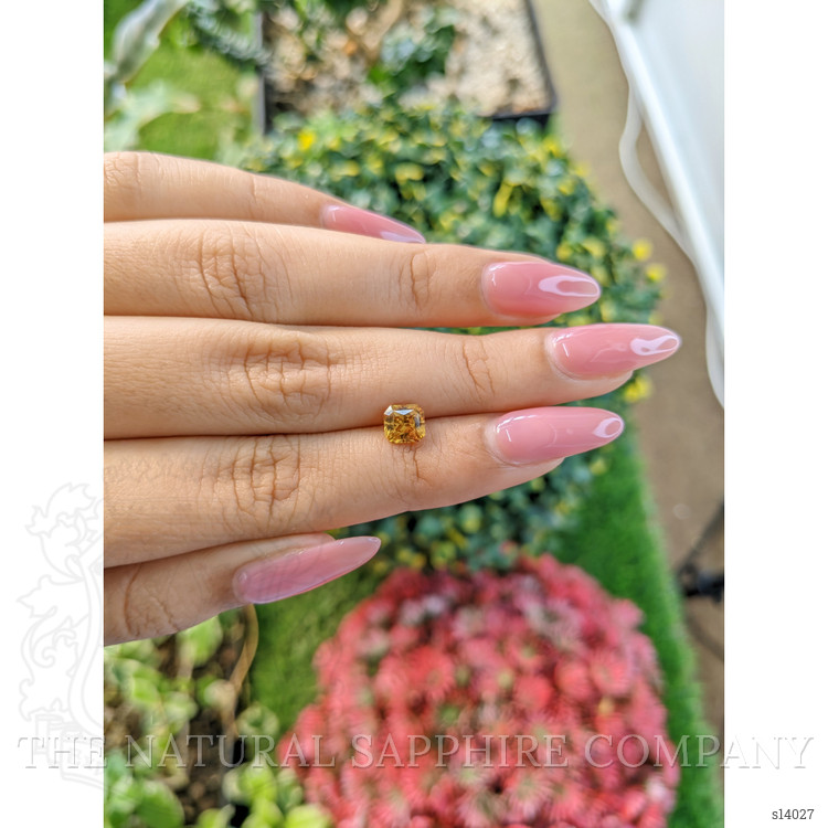 1.20 Ct. Yellowish Orange Sapphire from Ceylon (Sri Lanka)