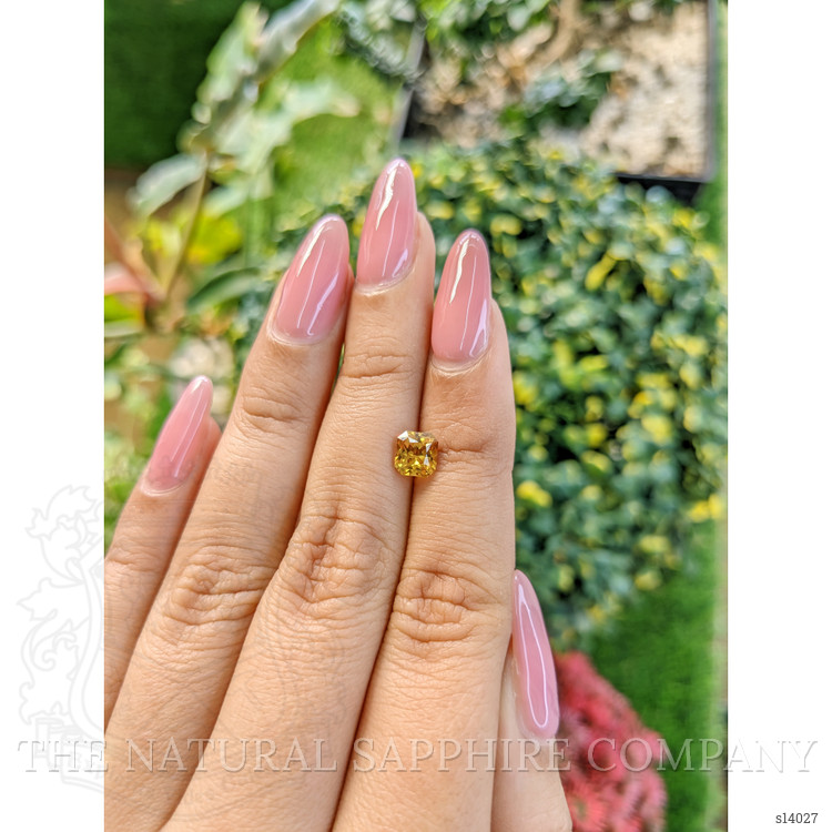 1.20 Ct. Yellowish Orange Sapphire from Ceylon (Sri Lanka)