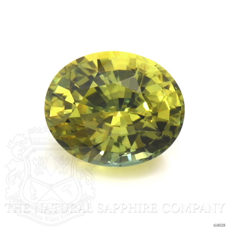2.06 Ct. Yellowish Green Sapphire from Ceylon (Sri Lanka)