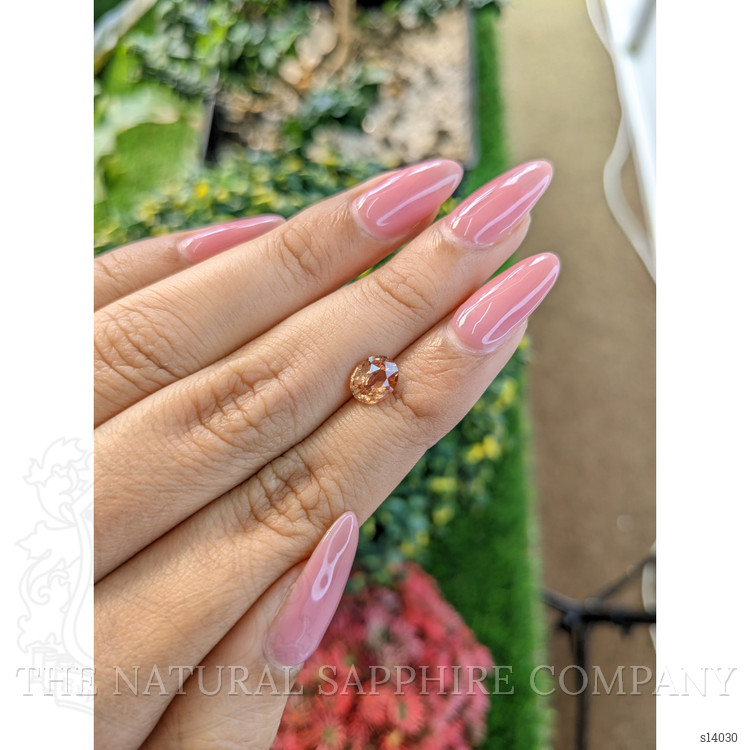 1.33 Ct. Orangish Brown Sapphire from Ceylon (Sri Lanka)