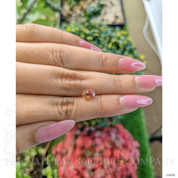 1.33 Ct. Orangish Brown Sapphire from Ceylon (Sri Lanka)