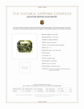 1.13 Ct. Yellowish Green Sapphire from Ceylon (Sri Lanka) Scan Report