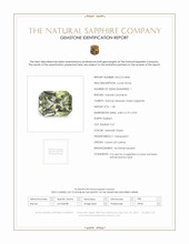 1.30 Ct. Yellowish Green Sapphire from Ceylon (Sri Lanka) Scan Report
