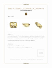 1.79 Ct. Yellow Sapphire from Ceylon (Sri Lanka) Appraisal