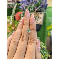 2.02 Ct. Yellowish Green Sapphire from Ceylon (Sri Lanka) Life Style