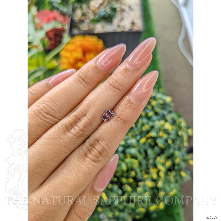 0.82 Ct. Pinkish Brown Sapphire from Ceylon (Sri Lanka)