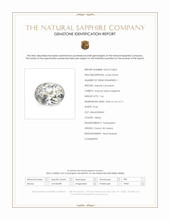 1.66 Ct. Yellow Sapphire from Ceylon (Sri Lanka) Scan Report