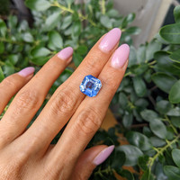 9.28 Ct. Blue Sapphire from Ceylon (Sri Lanka) Life Style