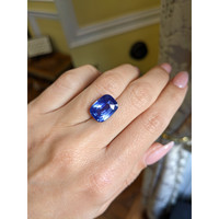 9.04 Ct. Blue Sapphire from Madagascar Life Style