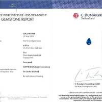 6.05 Ct. Blue Sapphire from Ceylon (Sri Lanka) Scan Report