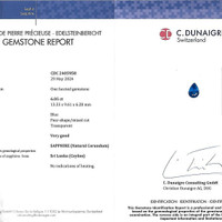 6.05 Ct. Blue Sapphire from Ceylon (Sri Lanka) Scan Report
