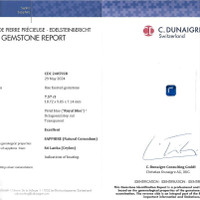 7.57 Ct. Blue Sapphire from Ceylon (Sri Lanka) Scan Report