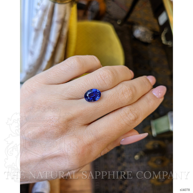 4.13 Ct. Blue Sapphire from Ceylon (Sri Lanka)