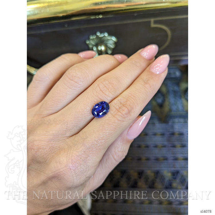 4.13 Ct. Blue Sapphire from Ceylon (Sri Lanka)