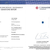 3.11 Ct. Blue Sapphire from Ceylon (Sri Lanka) Scan Report
