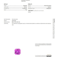 3.20 Ct. Pink Sapphire from Madagascar Scan Report