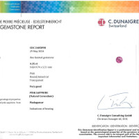 4.35 Ct. Pink Sapphire from Madagascar Scan Report