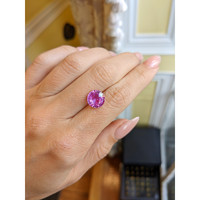 4.35 Ct. Pink Sapphire from Madagascar Life Style