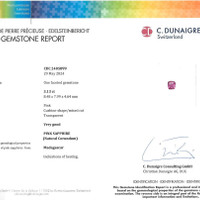 3.13 Ct. Pink Sapphire from Madagascar Scan Report