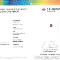 3.13 Ct. Pink Sapphire from Madagascar Scan Report