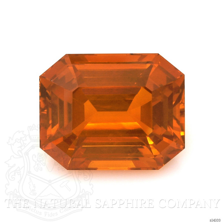 12.83 Ct. Orange Sapphire from Ceylon (Sri Lanka)