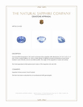 1.83 Ct. Blue Sapphire from Ceylon (Sri Lanka) Appraisal