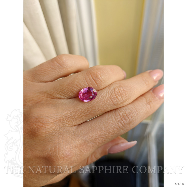 3.47 Ct. Pink Sapphire from Ceylon (Sri Lanka)