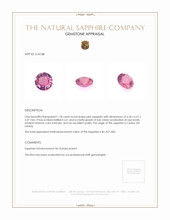 1.18 Ct. Sapphire from Ceylon (Sri Lanka) Appraisal