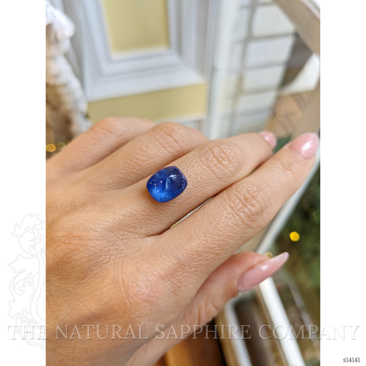 5.57 Ct. Blue Cabochon Sapphire from Ceylon (Sri Lanka)