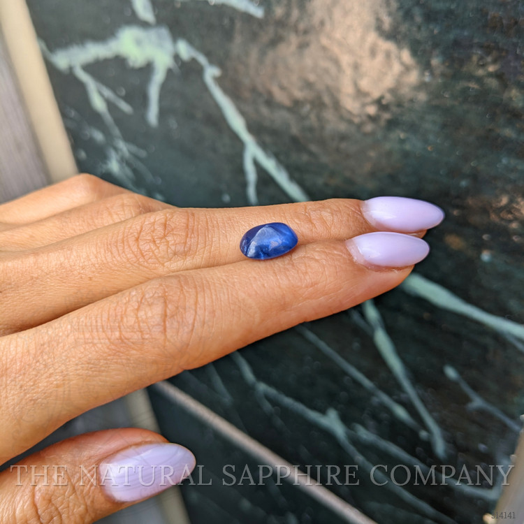 5.57 Ct. Blue Cabochon Sapphire from Ceylon (Sri Lanka)