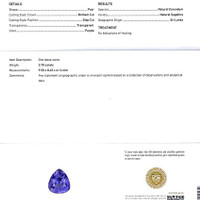 3.70 Ct. Purple Sapphire from Ceylon (Sri Lanka) Scan Report