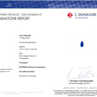 3.09 Ct. Blue Sapphire from Ceylon (Sri Lanka) Scan Report