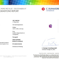 5.36 Ct. Pink Sapphire from Ceylon (Sri Lanka) Scan Report