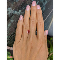 1.24 Ct. Padparadscha Sapphire from Ceylon (Sri Lanka) Life Style