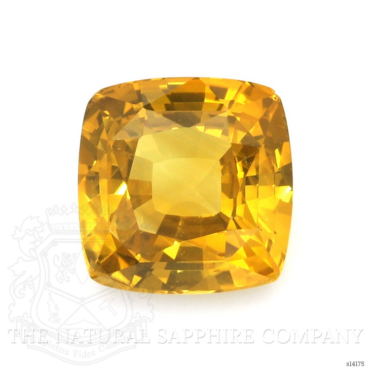 12.26 Ct. Orangish Yellow Sapphire from Ceylon (Sri Lanka)