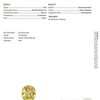 15.10 Ct. Yellow Sapphire from Ceylon (Sri Lanka) Scan Report