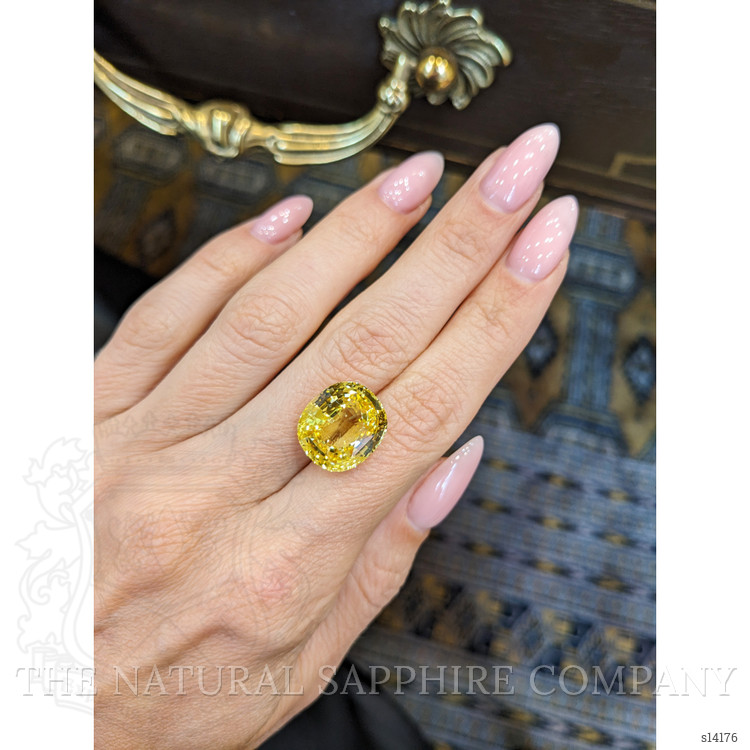 15.10 Ct. Yellow Sapphire from Ceylon (Sri Lanka)