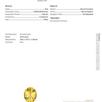 25.76 Ct. Yellow Sapphire from Ceylon (Sri Lanka) Scan Report