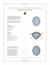 25.76 Ct. Yellow Sapphire from Ceylon (Sri Lanka) 3 D Scan Report