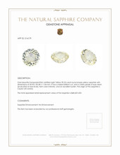 39.23 Ct. Yellow Sapphire from Ceylon (Sri Lanka) Appraisal