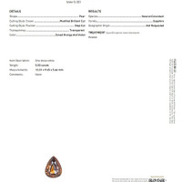 5.03 Ct. Bi Color Sapphire from Ceylon (Sri Lanka) Scan Report