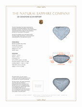 3.02 Ct. Pinkish Purple Sapphire from Ceylon (Sri Lanka) 3 D Scan Report