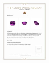 3.08 Ct. Sapphire from Ceylon (Sri Lanka) Appraisal