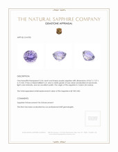 3.56 Ct. Sapphire from Ceylon (Sri Lanka) Appraisal