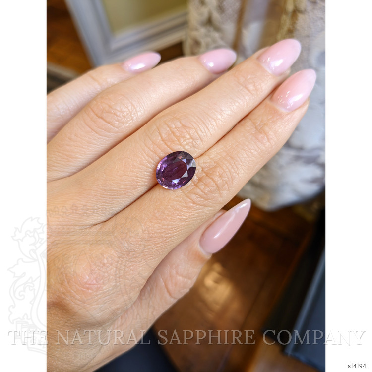 3.64 Ct. Purple Sapphire from Ceylon (Sri Lanka)