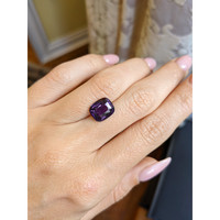4.12 Ct. Purple Sapphire from Ceylon (Sri Lanka) Life Style
