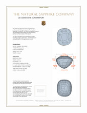 3.03 Ct. Purplish Pink Sapphire from Ceylon (Sri Lanka) 3 D Scan Report