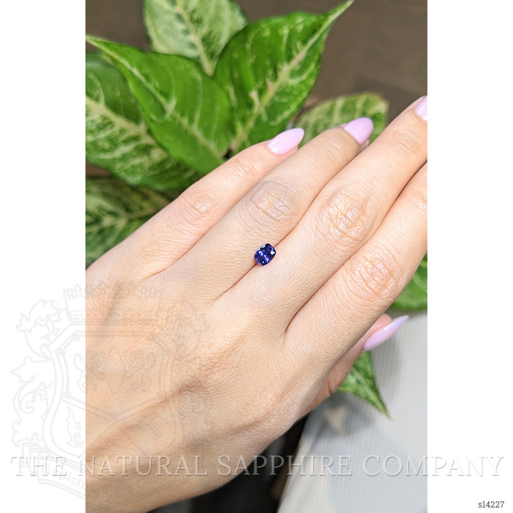 0.79 Ct. Purplish Blue Sapphire from Ceylon (Sri Lanka)