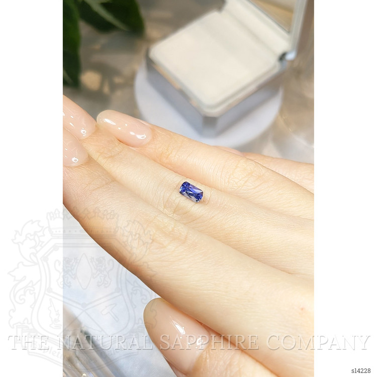 0.97 Ct. Blue Sapphire from Ceylon (Sri Lanka)