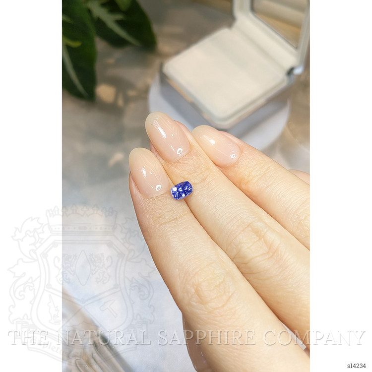 0.93 Ct. Blue Sapphire from Ceylon (Sri Lanka)